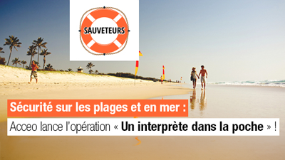 La sécurité sur les plages et en mer avec Acceo Tadeo