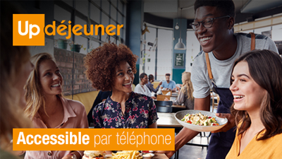 Le service UpDéjeuner est accessible aux personnes sourdes ou malentendantes avec Acceo Tadeo
