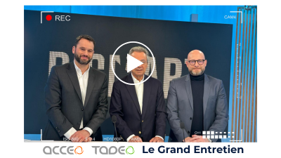 Acceo-Tadeo aux côtés de Michel Denisot