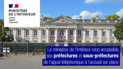 Les préfectures et sous-préfectures de France accessibles avec Acceo Tadeo