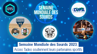 Semaine Mondiale des Sourds, découvrez nos partenaires sportifs