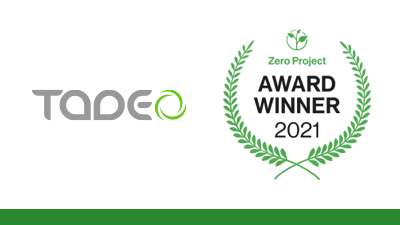 TADEO lauréat 2021 du concours international « Zero Project » - Acceo Tadeo